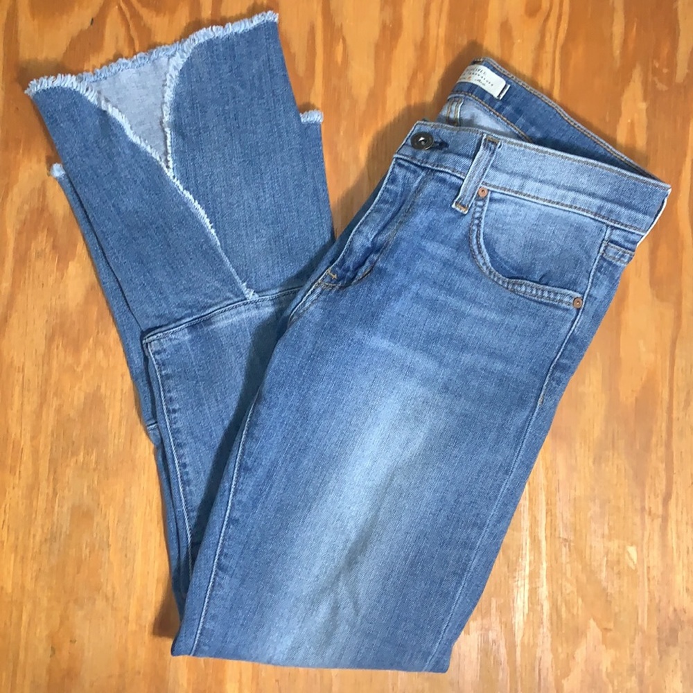 Principle denim Flirt cropped jeans split hems